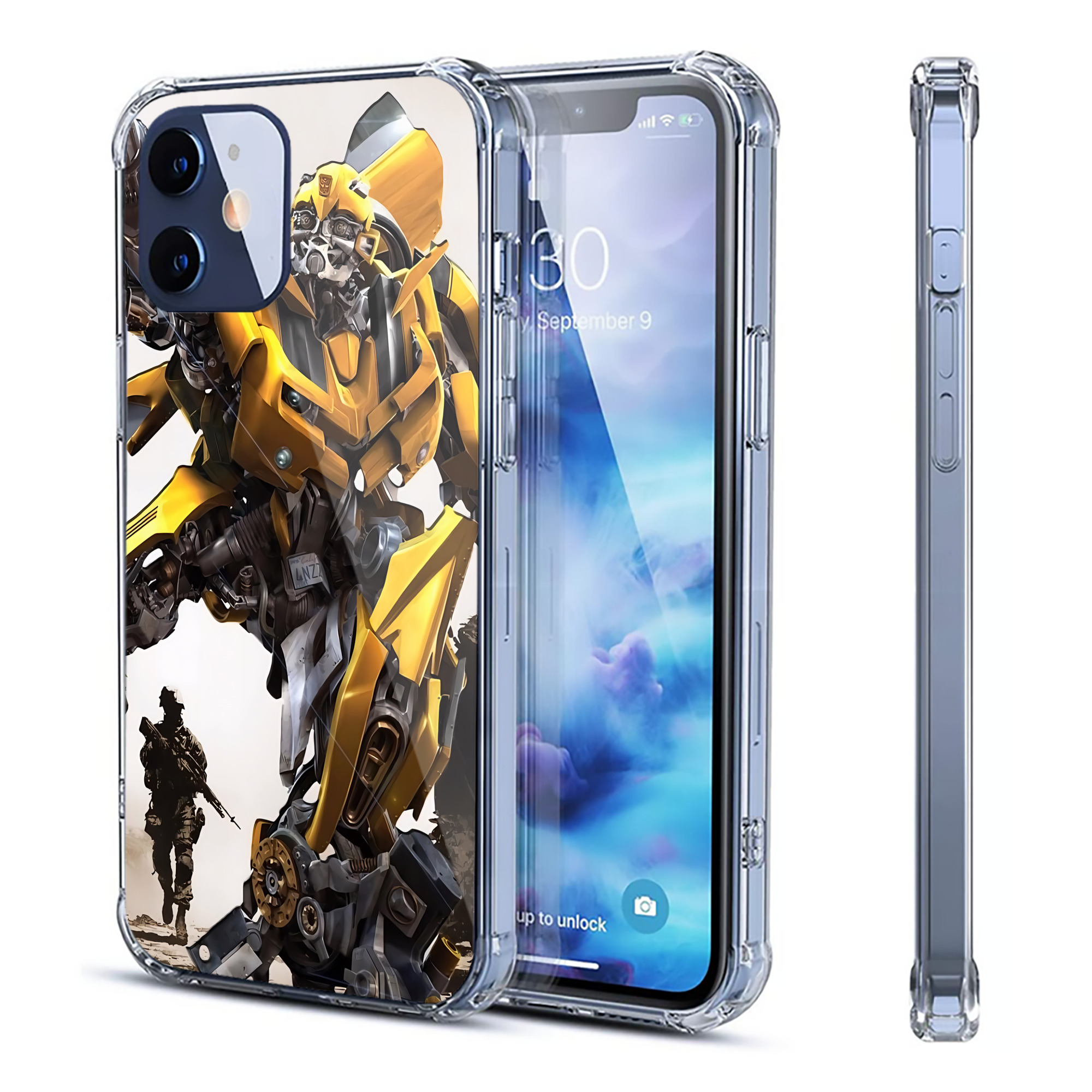 （画像用） Transformers トランスフォーマー 【iPhone 12シリーズ対応】透明スマホケース（クリアソフトケース）